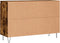 vidaXL - Dressoir - 104x35x70 - cm - bewerkt - hout - gerookt - eikenkleurig