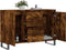 vidaXL - Dressoir - 104x35x70 - cm - bewerkt - hout - gerookt - eikenkleurig