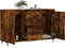 vidaXL - Dressoir - 104x35x70 - cm - bewerkt - hout - gerookt - eikenkleurig
