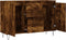 vidaXL - Dressoir - 104x35x70 - cm - bewerkt - hout - gerookt - eikenkleurig