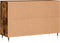 vidaXL - Dressoir - 104x35x70 - cm - bewerkt - hout - gerookt - eikenkleurig