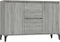 vidaXL - Dressoir - 104x35x70 - cm - bewerkt - hout - grijs - sonoma - eikenkleurig