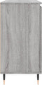 vidaXL - Dressoir - 104x35x70 - cm - bewerkt - hout - grijs - sonoma - eikenkleurig