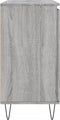 vidaXL - Dressoir - 104x35x70 - cm - bewerkt - hout - grijs - sonoma - eikenkleurig