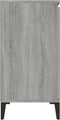 vidaXL - Dressoir - 104x35x70 - cm - bewerkt - hout - grijs - sonoma - eikenkleurig