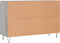 vidaXL - Dressoir - 104x35x70 - cm - bewerkt - hout - grijs - sonoma - eikenkleurig