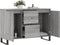 vidaXL - Dressoir - 104x35x70 - cm - bewerkt - hout - grijs - sonoma - eikenkleurig