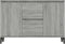 vidaXL - Dressoir - 104x35x70 - cm - bewerkt - hout - grijs - sonoma - eikenkleurig