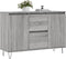 vidaXL - Dressoir - 104x35x70 - cm - bewerkt - hout - grijs - sonoma - eikenkleurig