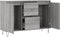 vidaXL - Dressoir - 104x35x70 - cm - bewerkt - hout - grijs - sonoma - eikenkleurig
