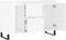 vidaXL - Dressoir - 104x35x70 - cm - bewerkt - hout - hoogglans - wit