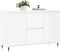 vidaXL - Dressoir - 104x35x70 - cm - bewerkt - hout - hoogglans - wit