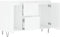 vidaXL - Dressoir - 104x35x70 - cm - bewerkt - hout - hoogglans - wit
