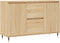 vidaXL - Dressoir - 104x35x70 - cm - bewerkt - hout - sonoma - eikenkleurig
