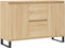 vidaXL - Dressoir - 104x35x70 - cm - bewerkt - hout - sonoma - eikenkleurig