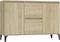 vidaXL - Dressoir - 104x35x70 - cm - bewerkt - hout - sonoma - eikenkleurig
