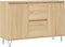 vidaXL - Dressoir - 104x35x70 - cm - bewerkt - hout - sonoma - eikenkleurig