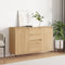 vidaXL - Dressoir - 104x35x70 - cm - bewerkt - hout - sonoma - eikenkleurig