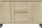 vidaXL - Dressoir - 104x35x70 - cm - bewerkt - hout - sonoma - eikenkleurig