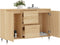 vidaXL - Dressoir - 104x35x70 - cm - bewerkt - hout - sonoma - eikenkleurig