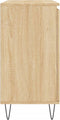 vidaXL - Dressoir - 104x35x70 - cm - bewerkt - hout - sonoma - eikenkleurig