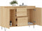 vidaXL - Dressoir - 104x35x70 - cm - bewerkt - hout - sonoma - eikenkleurig