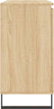 vidaXL - Dressoir - 104x35x70 - cm - bewerkt - hout - sonoma - eikenkleurig