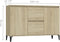 vidaXL - Dressoir - 104x35x70 - cm - bewerkt - hout - sonoma - eikenkleurig