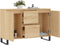 vidaXL - Dressoir - 104x35x70 - cm - bewerkt - hout - sonoma - eikenkleurig