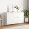vidaXL - Dressoir - 104x35x70 - cm - bewerkt - hout - wit