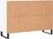 vidaXL - Dressoir - 104x35x70 - cm - bewerkt - hout - wit