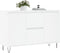 vidaXL - Dressoir - 104x35x70 - cm - bewerkt - hout - wit