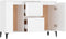 vidaXL - Dressoir - 104x35x70 - cm - bewerkt - hout - wit
