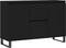 vidaXL - Dressoir - 104x35x70 - cm - bewerkt - hout - zwart