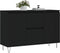vidaXL - Dressoir - 104x35x70 - cm - bewerkt - hout - zwart
