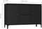 vidaXL - Dressoir - 104x35x70 - cm - bewerkt - hout - zwart