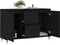 vidaXL - Dressoir - 104x35x70 - cm - bewerkt - hout - zwart