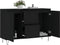 vidaXL - Dressoir - 104x35x70 - cm - bewerkt - hout - zwart
