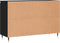 vidaXL - Dressoir - 104x35x70 - cm - bewerkt - hout - zwart