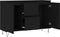 vidaXL - Dressoir - 104x35x70 - cm - bewerkt - hout - zwart