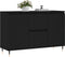 vidaXL - Dressoir - 104x35x70 - cm - bewerkt - hout - zwart