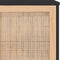 vidaXL - Dressoir - 105x30x60 - cm - massief - grenen - hout - en - rattan - zwart