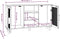 vidaXL - Dressoir - 105x30x60 - cm - massief - grenenhout - en - rattan - wit