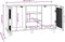 vidaXL - Dressoir - 105x30x60 - cm - massief - grenenhout - en - rattan - bruin