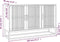 vidaXL - Dressoir - 105x30x65 - cm - bewerkt - hout