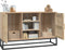 vidaXL - Dressoir - 105x30x65 - cm - bewerkt - hout