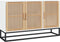 vidaXL - Dressoir - 105x30x65 - cm - bewerkt - hout - wit