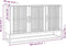 vidaXL - Dressoir - 105x30x65 - cm - bewerkt - hout - wit