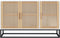 vidaXL - Dressoir - 105x30x65 - cm - bewerkt - hout - wit