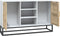 vidaXL - Dressoir - 105x30x65 - cm - bewerkt - hout - wit